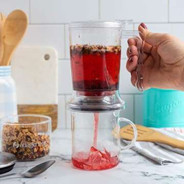 Adagio Teas ingenuiTEA Iced Tea Teapot, 28 oz, Clear