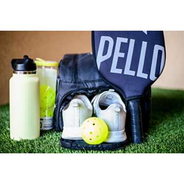 PELLO Professional Pickleball Bag | Carry Your Gear in Style | Comfort for Peak Performance on the Court | Adjusted Shoulder Straps | Long-Lasting Performance | Functionality, Durability, and Style
