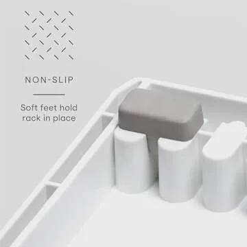 YouCopia StoreMore Cookware Rack, Adjustable Pan and Pot Organizer for Kitchen Cabinet Storage, White