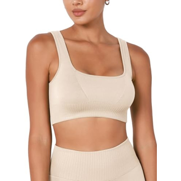 Buy ODODOS Seamless Square Neck Sports Bra for Women