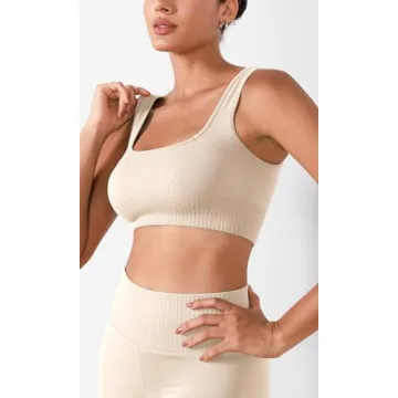 Buy ODODOS Seamless Square Neck Sports Bra for Women