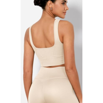 Buy ODODOS Seamless Square Neck Sports Bra for Women