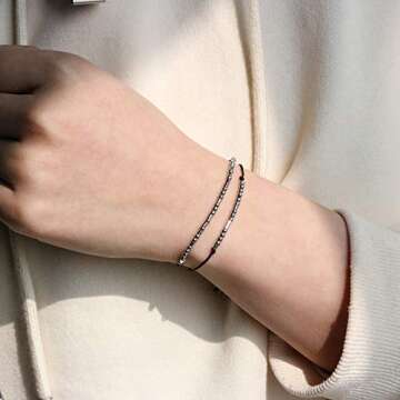 Joycuff See You in Heaven Morse Code Bracelets for Women Memorial Gifts Loss of Loved One Mom Dad Grandma Grandpa Father Daughter Mother Son Sympathy Jewelry Remembrance Bracelet