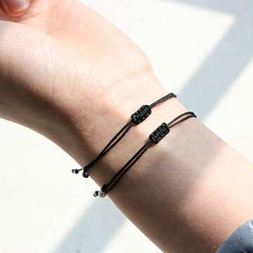 Joycuff See You in Heaven Morse Code Bracelets for Women Memorial Gifts Loss of Loved One Mom Dad Grandma Grandpa Father Daughter Mother Son Sympathy Jewelry Remembrance Bracelet