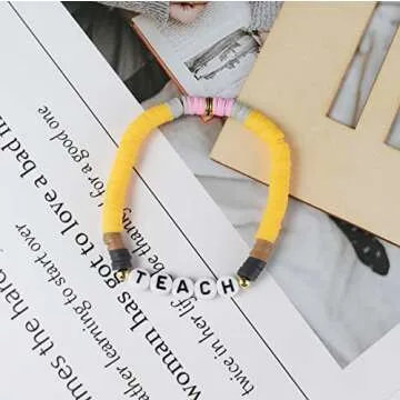 COLORFUL BLING Teacher Appreciation Bracelets for Women