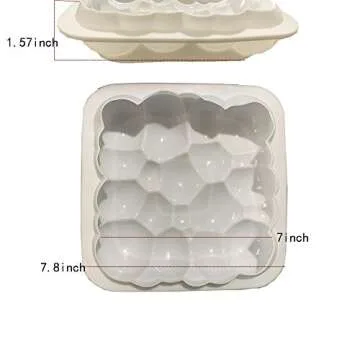 Bousg 3D Bubbles Sky Cloud Silicone Cake Mold,Silicone Baking Pan - Not Sticky Cake Decoration Mould For Mousse,Chocolate Brownie,Jelly,Ice Cream,Chiffon,Cheesecake,Fondant