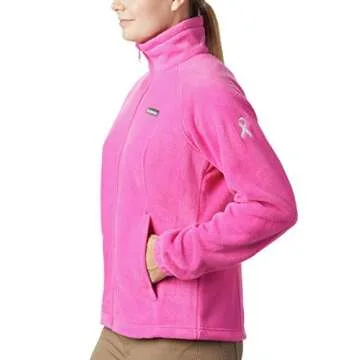 Columbia Women's Tested Tough in Pink Benton Springs Full Zip, Pink Ice, Medium
