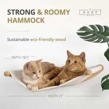 Wall Mounted Cat Hammock with Steps for Cats