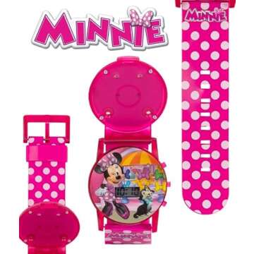 Disney Minnie Mouse Kids Flashing Musical Watch