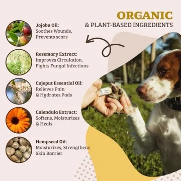 Natural Dog Company Paw Soother Balm for Dogs Moisturizing Relief