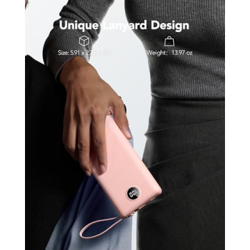 VRURC Portable Charger Fast Charging with Built-in Cables