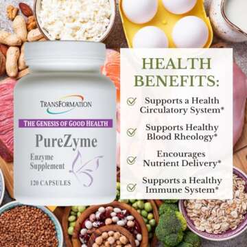 Transformation Enzymes Purezyme High-Potency Protease Blend Enzyme Supplement, Physician Practitione...