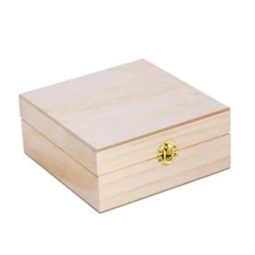 Stylish Wooden Box for 25 Essential Oil Bottles