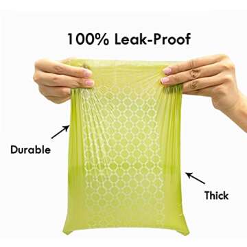 CAKOVANO Dog Poop Bags with Dispenser, 400 Biodegradable Dog Waste Bags, Compostable Pet Doggie Poo Trash Litter Bags Refills for Large Dogs and Puppy, Thick and Leak Proof, Scented