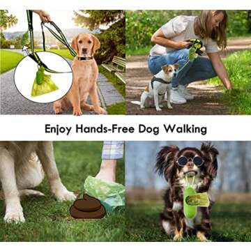 CAKOVANO Dog Poop Bags with Dispenser, 400 Biodegradable Dog Waste Bags, Compostable Pet Doggie Poo Trash Litter Bags Refills for Large Dogs and Puppy, Thick and Leak Proof, Scented