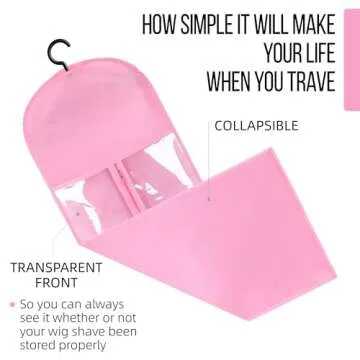 Portable 3PCS Hair Extension Holder with Hanger