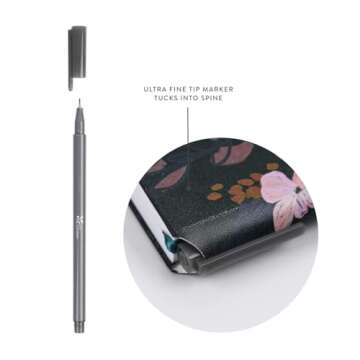 Erin Condren 2025 Pocket Planner and Pen Set, (Jan - Dec 2025) 12-Month Weekly & Monthly Planner with Pen Included, Horizontal Layout, Bold Blooms Soft Cover Design with Canvas Interior Design