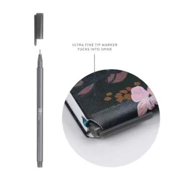 Erin Condren 2025 Pocket Planner and Pen Set, (Jan - Dec 2025) 12-Month Weekly & Monthly Planner with Pen Included, Horizontal Layout, Bold Blooms Soft Cover Design with Canvas Interior Design