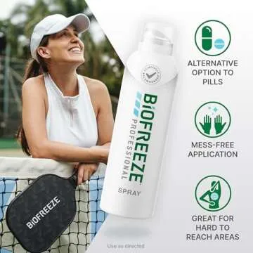 Biofreeze Menthol Pain Spray - Fast Pain Relief for Athletes