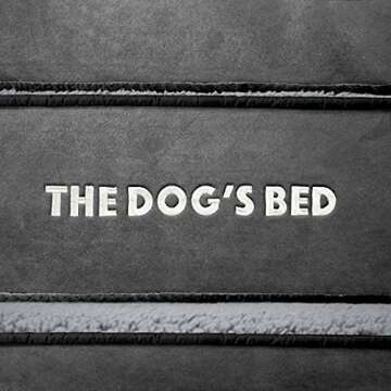 The Dog’s Bed, Large Grey Plush Memory Foam, Pain Relief: Arthritis, Hip & Elbow Dysplasia, Post Surgery, Lameness, Supportive, Calming, Waterproof Washable Cover,Veterinary-Approved