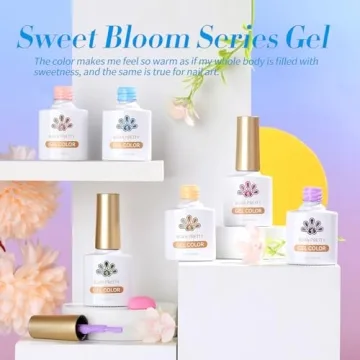 BORN PRETTY Pastel Gel Nail Polish Set - 6 Vibrant Shades