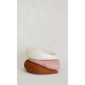 snuggle me Organic Nursing Pillow | Bottle & Breastfeeding Pillow with Organic Cotton Cover & Fiberf...