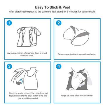 Underarm Sweat Pads for Men and Women - 100 Pack