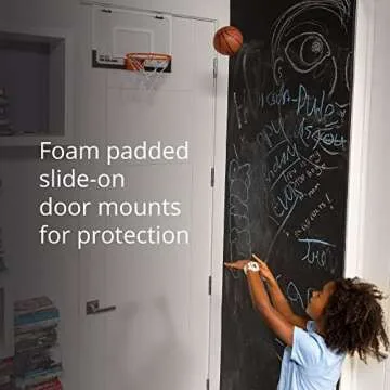 SKLZ Pro Mini Hoop Flip Over-The-Door Basketball Hoop with Flip-up Rim