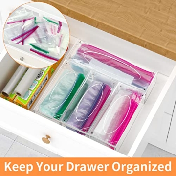 FEMELI Food Bag Storage Organizer for Kitchen Drawers