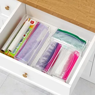 FEMELI Food Bag Storage Organizer for Kitchen Drawers