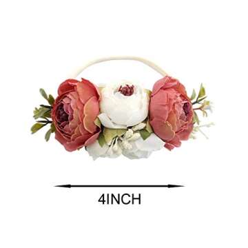 BGFKS Baby Girls Soft Fluffy Tutu Skirt with Diaper Cover,Toddler Girl Tutu Skirt Sets with Flower H...