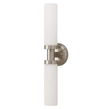 SANTOSTOCK Modern Brushed Nickel Bathroom Light Fixture