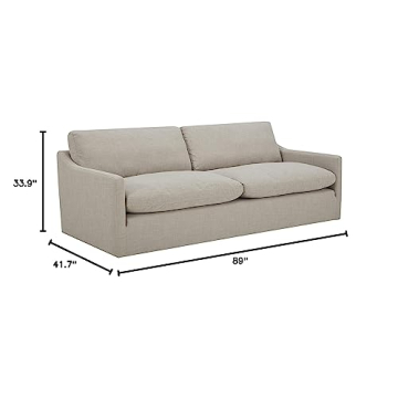 Elegant Flax Stone & Beam Rustin Contemporary Sofa