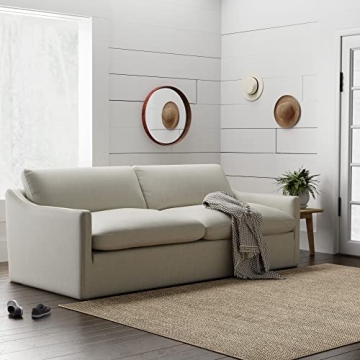 Elegant Flax Stone & Beam Rustin Contemporary Sofa