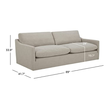 Elegant Flax Stone & Beam Rustin Contemporary Sofa