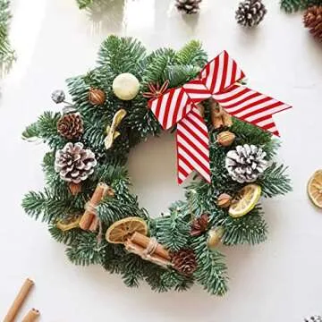 Meseey 30 Pcs 3 Inches Mini Twist Tie Red Striped Printed Grosgrain Ribbon Bow Smal Bows for Applique Embellishment Crafts Sewing Scrapbook Baby Shower Wedding Christmas Girls Dress Hair