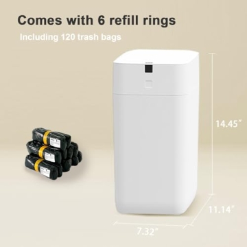 Smart Touchless 3 Gallon Trash Can with Motion Sensor