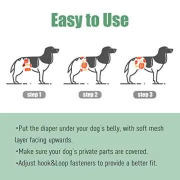 Wegreeco Washable Male Dog Belly Band - Stylish Pack of 3