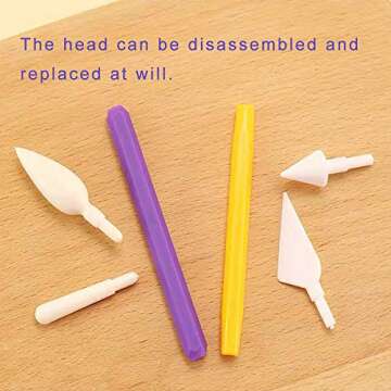 9pcs Fondant Modeling Tools Set, Gum Paste for Cake Decorating, Cake Marshmallow Sculpting Tools Set