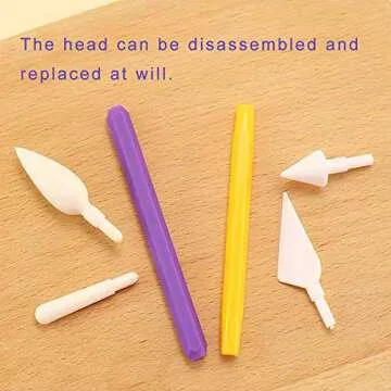 9pcs Fondant Modeling Tools Set, Gum Paste for Cake Decorating, Cake Marshmallow Sculpting Tools Set