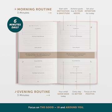 6-Minute Diary Pure – 3 Million User Gratitude Journal for Women w/ Prompts – Guided Self Care Journal Based on Positive Psychology – Daily Manifestation Journal for Self-Love & Mindfulness
