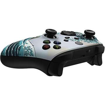 Custom Controllerzz Wireless Controller for Microsoft Xbox Series X/S & Xbox One - Custom Soft Touch Feel - Custom Xbox Series X/S Controller (X/S Waves)