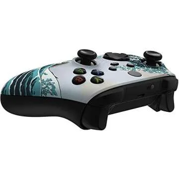Custom Controllerzz Wireless Controller for Microsoft Xbox Series X/S & Xbox One - Custom Soft Touch Feel - Custom Xbox Series X/S Controller (X/S Waves)
