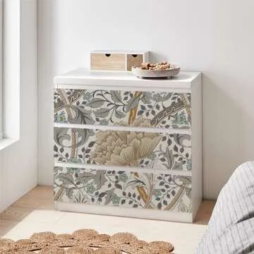 UniGoos Big Flower Peel and Stick Wallpaper - Easy DIY Floral Design