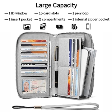BROMEN Women's RFID Wallet Large Capacity Clutch Purse