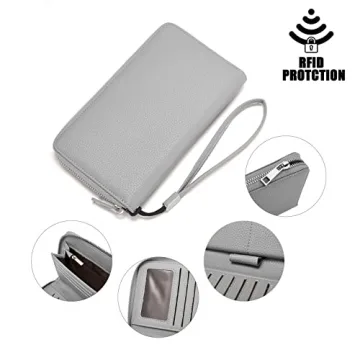 BROMEN Women's RFID Wallet Large Capacity Clutch Purse