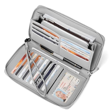 BROMEN Women's RFID Wallet Large Capacity Clutch Purse