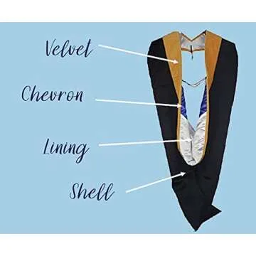 Cappe Diem Master Graduation Deluxe Hood - Apricot Elegance