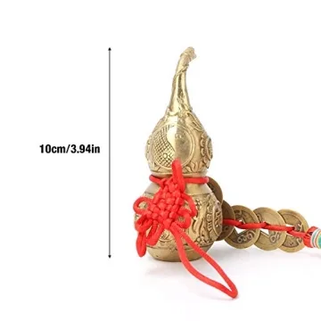 Brass Good Luck Wu Lou Gourd Feng Shui Home Decoration