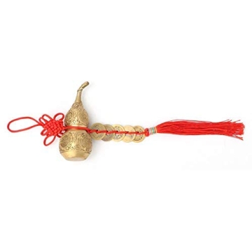 Brass Good Luck Wu Lou Gourd Feng Shui Home Decoration